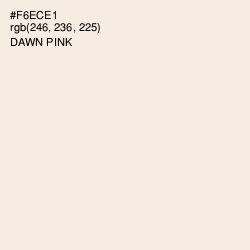 #F6ECE1 - Dawn Pink Color Image